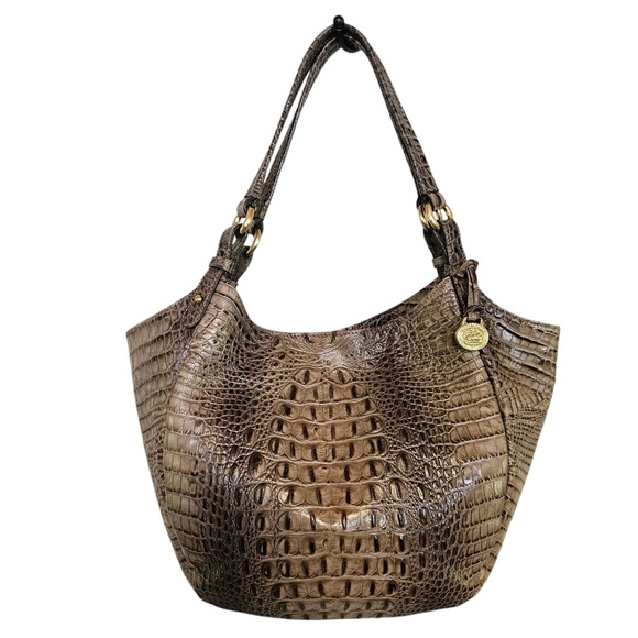 Brahmin Alligator Embossed Jacqueline Hobo Soft Large Bag - Picture 1 of 9